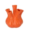 Aglio Vaas Glanzend Oranje 17x20cm
