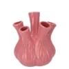 Aglio Vaas Glanzend Roze 17x20cm
