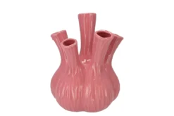 Aglio Vaas Glanzend Roze 20x25cm