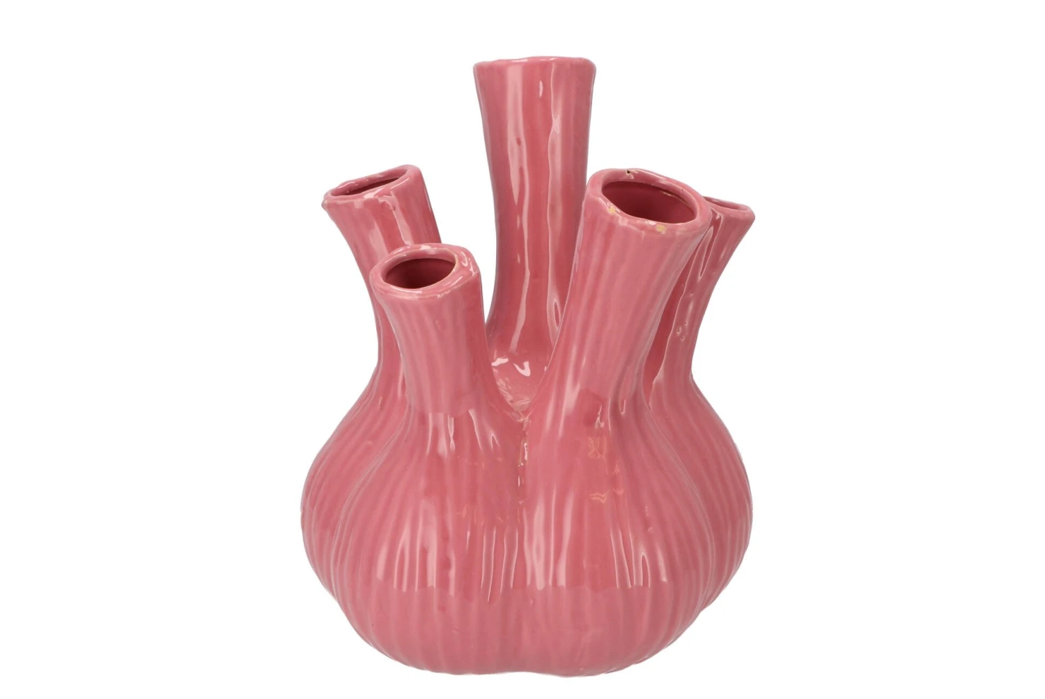 Aglio Vaas Glanzend Roze 22x28cm 1 Aglio Vaas Glanzend Roze 22x28cm