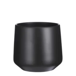 Amber Pot Rond D.grijs Mat - H26xd28cm