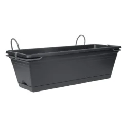 Balkonbak Chill Trough Set Intense Black - 50 X 19,5 X 20 Cm