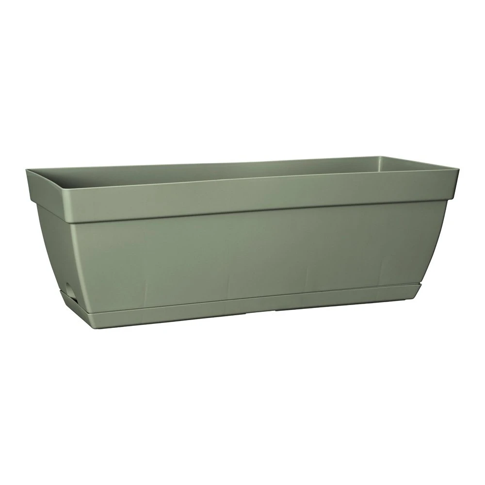 Balkonbak Smile Trough Curve Olive Green - 50 X 18 X 27 Cm 1 Balkonbak Smile Trough Curve Olive Green - 50 X 18 X 27 Cm