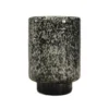 Bloemenvaas Black Cheetah Handgeblazen - H 25 X D 17,5 Cm