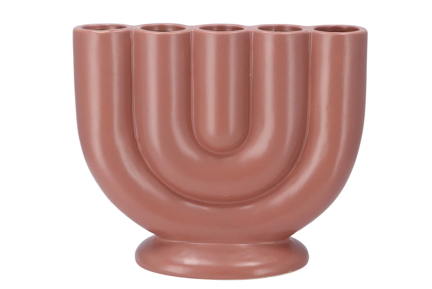 Bukan Nude Mat 5-tube Vaas 30x13x26cm