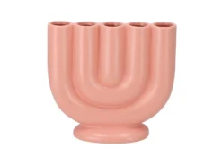 Bukan Perzik Mat 5-tube Vaas 21x9x20cm