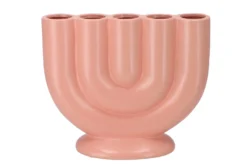 Bukan Perzik Mat 5-tube Vaas 30x13x26cm