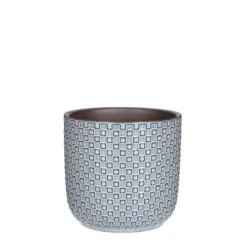 Daan Pot Rond Blauw - H16xd17cm