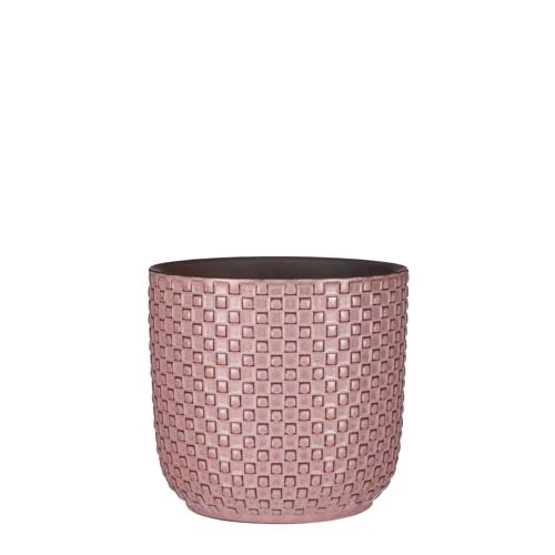 Daan Pot Rond L.roze - H16xd17cm 1 Daan Pot Rond L.roze - H16xd17cm