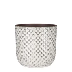 Daan Pot Rond Wit - H20,5xd21,5cm