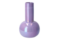 Daira Parel Paars Vaas Tube 18x30cm