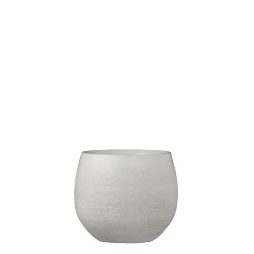 Douro Pot Rond Off White - H18xd20cm 1 Douro Pot Rond Off White - H18xd20cm