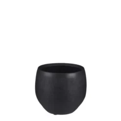 Douro Pot Rond Zwart Mat - H18xd20cm