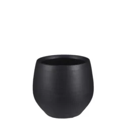 Douro Pot Rond Zwart Mat - H20xd23cm