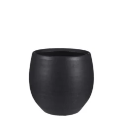 Douro Pot Rond Zwart Mat - H23xd26cm