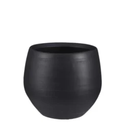 Douro Pot Rond Zwart Mat - H25xd29cm