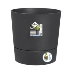 Elho Bloempot Greensense Aqua Care Rond 43cm Grijs