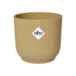 Elho Bloempot Vibes Fold Rond 25cm Geel