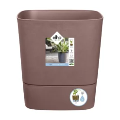 Elho Greensense Aqua Care Vierkant 38 Cm Bruin