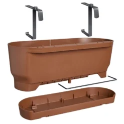 Elho Plantenbak Greenville Easy Balcony 52cm Bruin -KeramiekHuisNederland elho plantenbak greenville easy balcony 52cm bruin 800x800 620e3d778b850 l