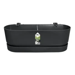 Elho Plantenbak Greenville Easy Balcony 52cm Zwart