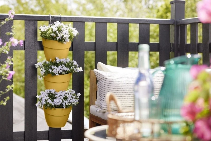 Elho Plantenbak Vibia Campana Vertical Forest Set/3 Geel 5 Elho Plantenbak Vibia Campana Vertical Forest Set/3 Geel - Afbeelding 5