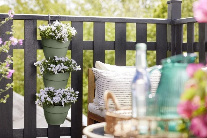 Elho Plantenbak Vibia Campana Vertical Forest Set/3 Groen 5 Elho Plantenbak Vibia Campana Vertical Forest Set/3 Groen - Afbeelding 5