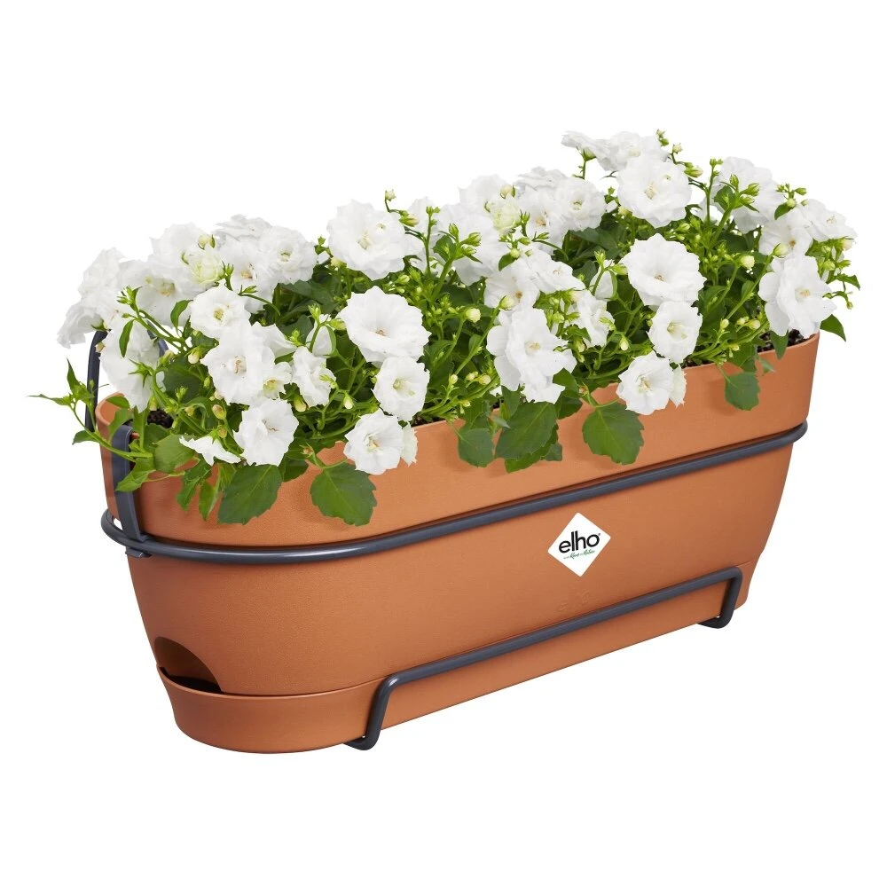 Elho Vibia Campana Balkonbak Allin1 50 Cm Bruin 2 Elho Vibia Campana Balkonbak Allin1 50 Cm Bruin - Afbeelding 2