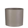 Era Pot Rond Taupe Relief - H21,5xd23cm