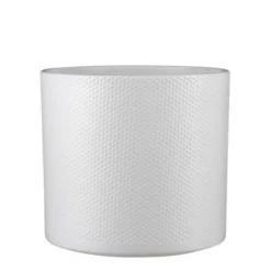 Era Pot Rond Wit Relief - H26xd28cm