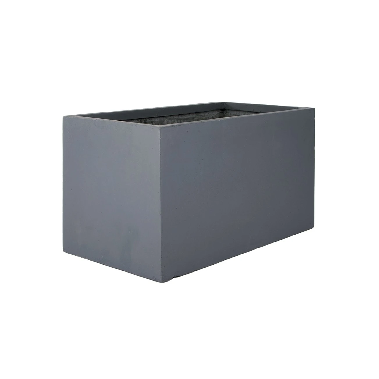 Fibre Clay Bak Rechthoek 100x47x47 - Donkergrijs 2 Fibre Clay Bak Rechthoek 100x47x47 - Donkergrijs - Afbeelding 2