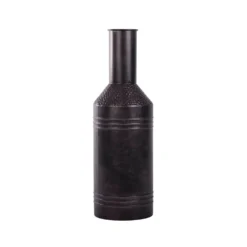 Fles Metaal Rustique Black - H 57 X D 18 Cm