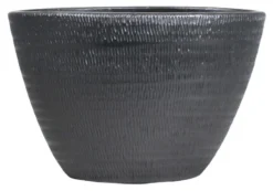 Floran Ovaal Lena 31x17x21cm Zwart Mat