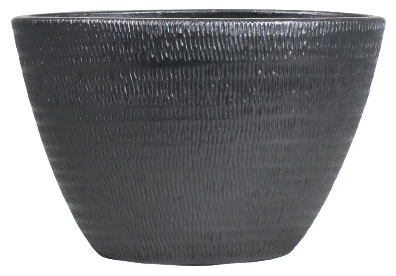 Floran Ovaal Lena 41x19x28cm Zwart Mat 1 Floran Ovaal Lena 41x19x28cm Zwart Mat