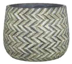 Floran Pot Chicago D22.5 H18cm Ind.zwart