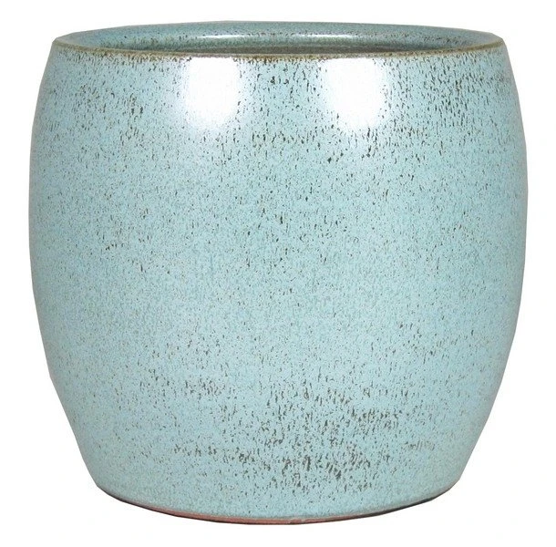 Floran Pot Mater D32.5/35.5 H33cm Blauw 1 Floran Pot Mater D32.5/35.5 H33cm Blauw