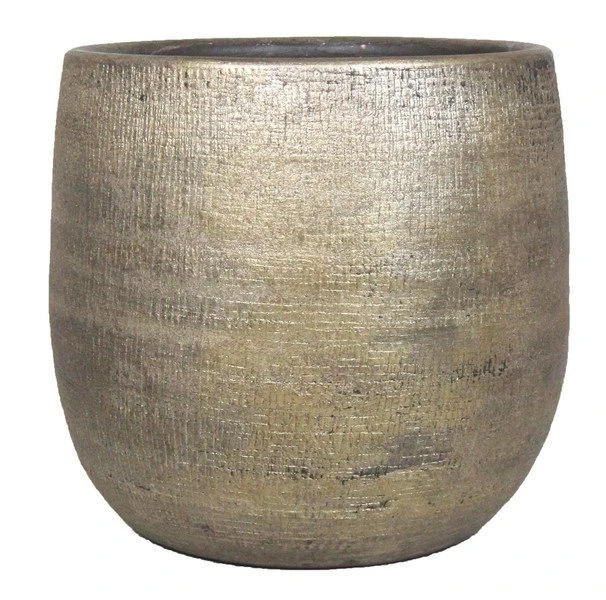 Floran Pot Mira D39 H36cm Industrieel Goud 1 Floran Pot Mira D39 H36cm Industrieel Goud