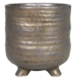 Floran Pot Op Voet Togo D16 H17cm Brons Es/15