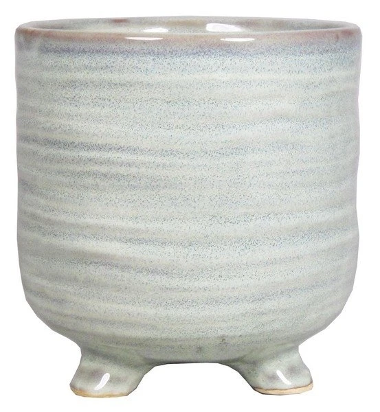Floran Pot Op Voet Togo D16 H17cm Mist Es/15 1 Floran Pot Op Voet Togo D16 H17cm Mist Es/15
