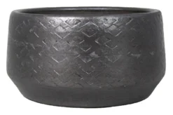 Floran Schaal Noor D22.5/24 H12cm Industrieel Zwart