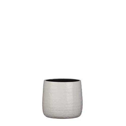 Floyd Pot Rond Wit - H17xd19cm 1 Floyd Pot Rond Wit - H17xd19cm