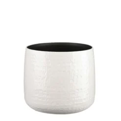 Floyd Pot Rond Wit - H23,5xd28cm