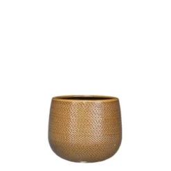 Gabriel Pot Rond Oker - H16xd18cm
