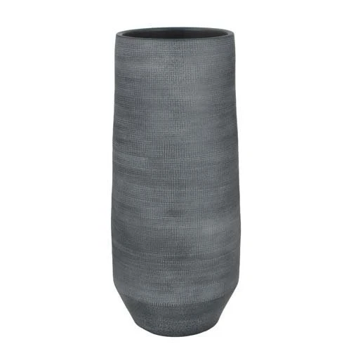 Guido Vaas Rond Grijs - H60xd26cm 1 Guido Vaas Rond Grijs - H60xd26cm