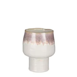 Ingo Pot Op Voet Rood - H17,5xd14cm