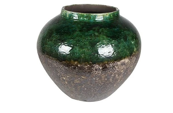 Kruik Lindy Green Black D45 H38 1 Kruik Lindy Green Black D45 H38