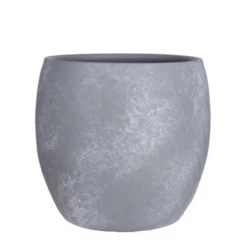 Lester Pot Rond L.grijs Stone - H31xd33cm