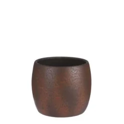 Lester Pot Rond Roest Stone - H22xd24cm