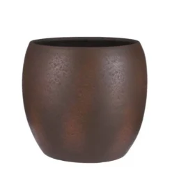 Lester Pot Rond Roest Stone - H35xd38cm