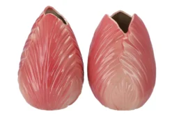 Menton Tulp Vaas Donkerroze 24x24x33cm